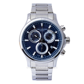 LEE COOPER LC07360.390 Silver Dial Blue Stainless Steel