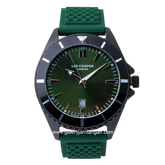LEE COOPER LC07361.677 Green Black Rubber Strap