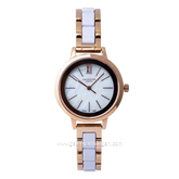 LEE COOPER LC07395.420 Women's Watch White Rosegold Dial White