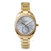 LEE COOPER LC07408.110 Gold Dial White Stainless Steel