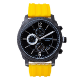 LEE COOPER LC07428.657 Yellow Black Rubber Strap
