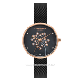 LEE COOPER LC07601.450 Black Rosegold Stainless Steel