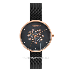 LEE COOPER LC07601.450 Black Rosegold Stainless Steel
