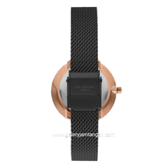 LEE COOPER LC07601.450 Black Rosegold Stainless Steel