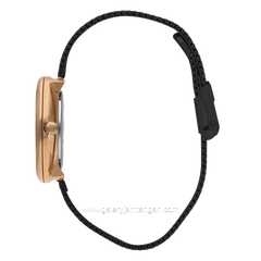 LEE COOPER LC07601.450 Black Rosegold Stainless Steel