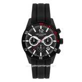 LEE COOPER LC07628.651 Movement Watch Black Silicone Strap