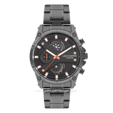 LEE COOPER LC07637.060 Chronograph Black Stainless Steel