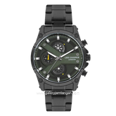 LEE COOPER LC07637.670 Black Dial Green Stainless Steel