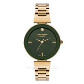 LEE COOPER LC07711.270 Gold Dial Green Stainless Steel