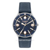 LEE COOPER LC07933.499 Men's Watch Navy Leather Strap