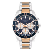 LEE COOPER LC07948.590 Chronograph Silver Dial Navy Stainless Steel