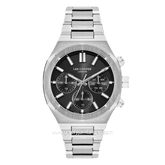LEE COOPER LC07959.350 Silver Dial Black Stainless Steel