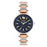 LEE COOPER LC07972.590 3 Hands Silver Dial Navy Stainless Steel