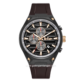 LEE COOPER LC08063.061 Chronograph Brown Black Rubber Strap