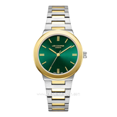 LEE COOPER LC08133.270 Silver Dial Green Stainless Steel