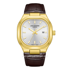 LEE COOPER LC08179.133 Brown Gold Leather Strap