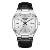 LEE COOPER LC08179.331 Black Silver Leather Strap