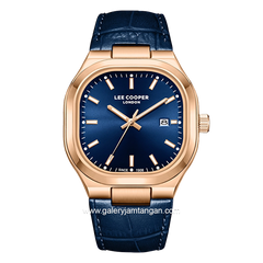LEE COOPER LC08179.495 Navy Gold Leather Strap