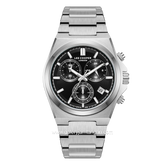 LEE COOPER LC08188.350 Silver Dial Black Stainless Steel