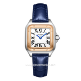 LEE COOPER LC08191.539 Women's Watches Navy Rosegold Leather Strap