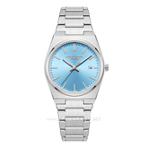 LEE COOPER LC08195.300 Silver Dial Blue Stainless Steel