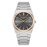 LEE COOPER LC08195.560 Silver Dial Black Stainless Steel