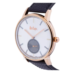 LEE COOPER LC06673.431 Brown Rosegold Leather Strap