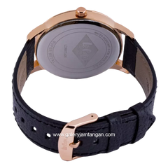 LEE COOPER LC06673.431 Brown Rosegold Leather Strap