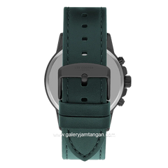 LEE COOPER LC07614.064 Green Black Leather Strap