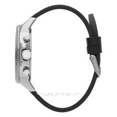 LEE COOPER LC07614.351 Black Silver Leather Strap