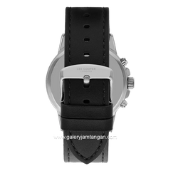LEE COOPER LC07614.351 Black Silver Leather Strap