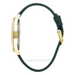 LEE COOPER LC07932.177 Green Gold Leather Strap