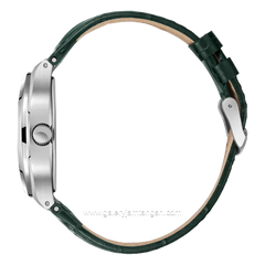 LEE COOPER LC08179.375 Green Silver Leather Strap