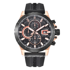 LOFOTEN F-6529MC Black Rosegold Rubber Strap