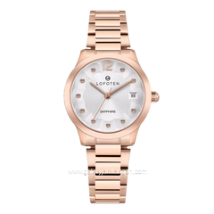 LOFOTEN F-2329L Rosegold Dial Silver Stainless Steel