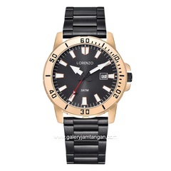 LORENZO R 6105 M Black Rosegold Stainless Steel