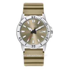 LORENZO R 6105 MT Ivory Silver Rubber Strap