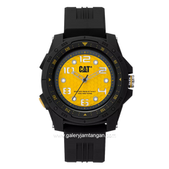 CATERPILLAR LP.160.21.737 Black Dial Yellow Rubber Strap
