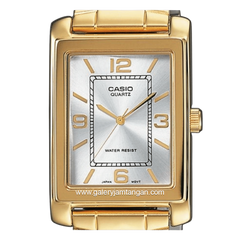 CASIO LTP-1234PG-7AEG Gold Dial White Stainless Steel
