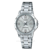 Casio General LTP-V004D-7B2UDF Silver Dial White Stainless Steel
