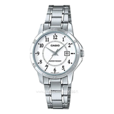 Casio General LTP-V004D-7BUDF Silver Dial White Stainless Steel