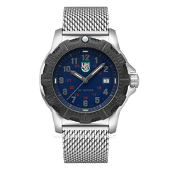 LUMINOX 2134 Silver Dial Blue Stainless Steel Swiss Made