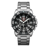LUMINOX 3182.L Silver Black Stainless Steel Chronograph Swiss Made
