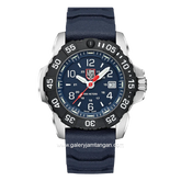 LUMINOX 3253.CB Blue Silver Genuine Rubber Swiss Made