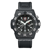 LUMINOX XS.3581 Black Genuine Rubber Chronograph Swiss Made