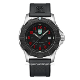 LUMINOX X2.2145 Black Silver Genuine Rubber Swiss Made