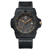 LUMINOX XS.3508.GOLD Navy SEAL Military Dive Watch Black Swiss Made