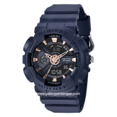 DIGITEC MDA-3020T Navy Digital Analog Rubber Strap