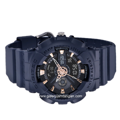 DIGITEC MDA-3020T Navy Digital Analog Rubber Strap