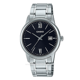 Casio General MTP-V002D-1B3UDF Silver Dial Black Stainless Steel